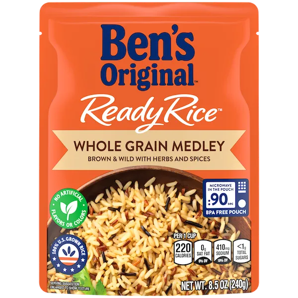 BEN'S ORIGINAL™ READY RICE Whole Grain Medley™ Brown & Wild marsfoodservices image